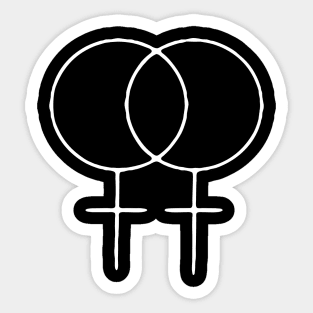 Female to female Sticker